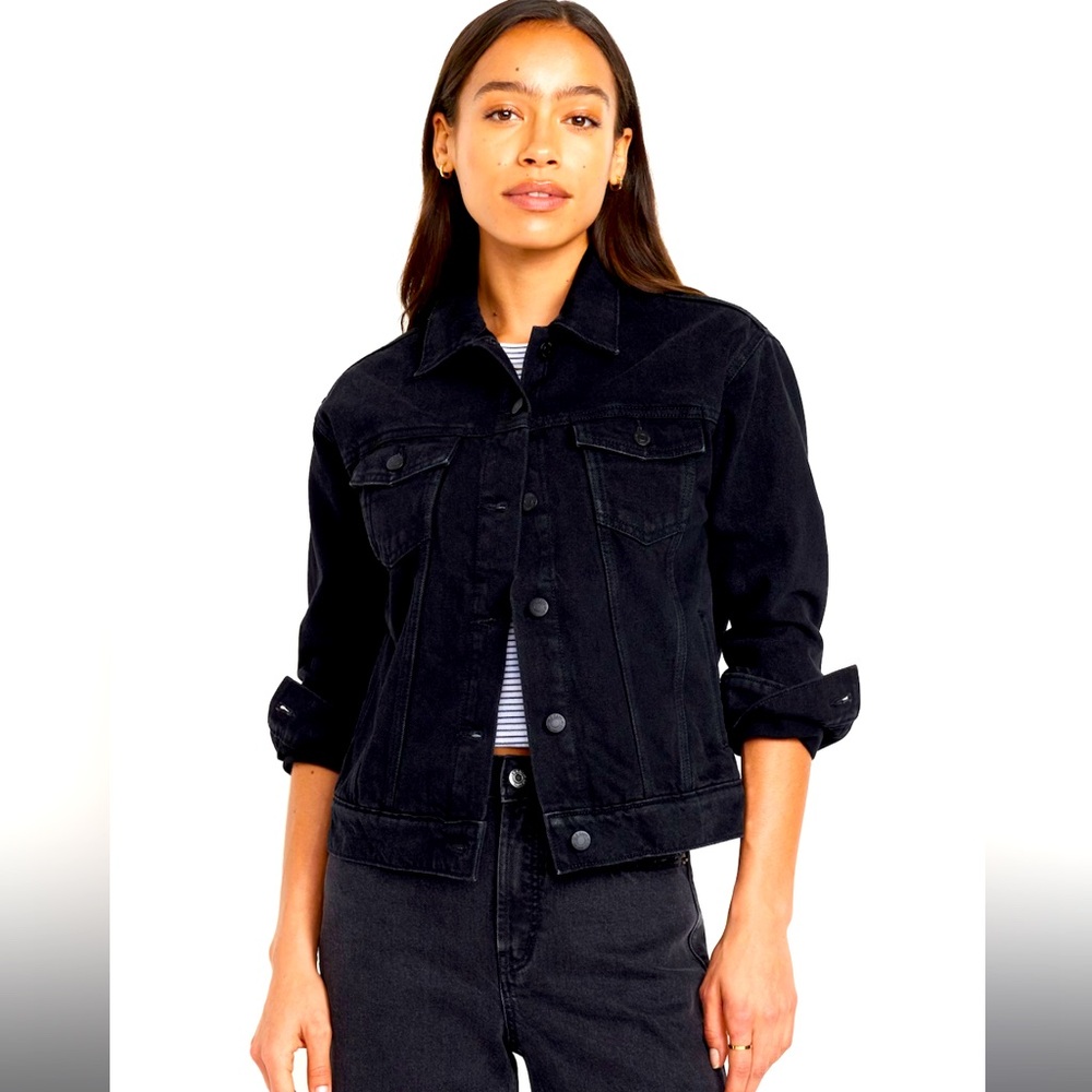Classic Black Denim Jacket
